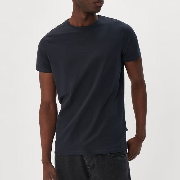 Martinique Jermalink Deep Navy Cotton Short Sleeve Shirt Mens Large Crew Neck - Picture 1 of 9